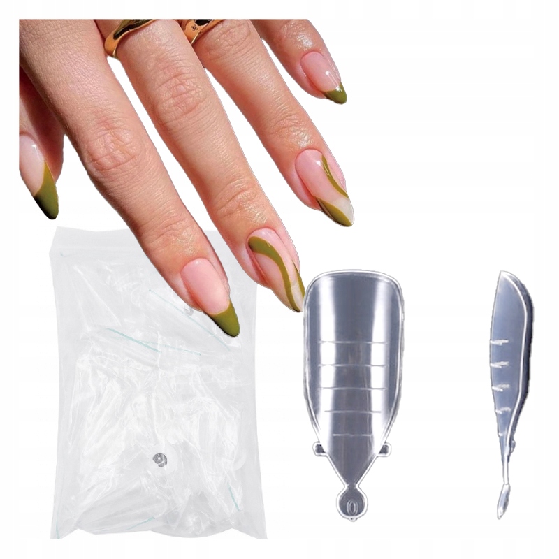 

Szablony do przedłużania paznokci 120szt Stiletto