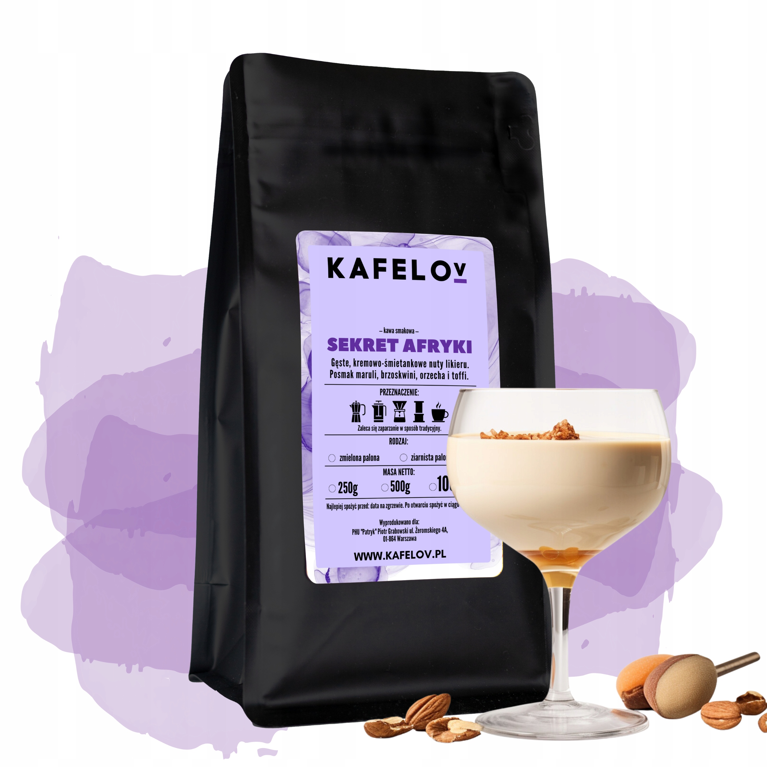 Levně Mletá káva s příchutí 1 kg Tajemství Afriky čerstvě pražená arabika