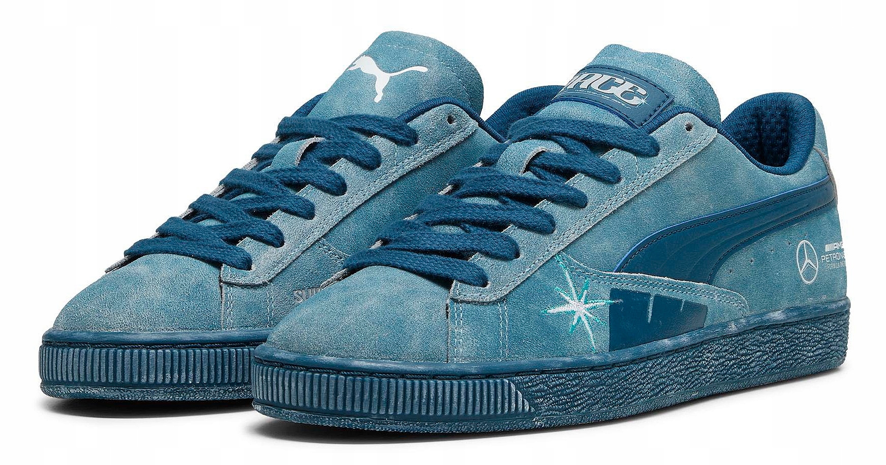 Puma Mercedes MAPF1 Suede Amg Pánské semišové sportovní tenisky 44,5