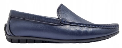 Kožené mokasíny pro muže Venga Style Námořnická Modrá r44