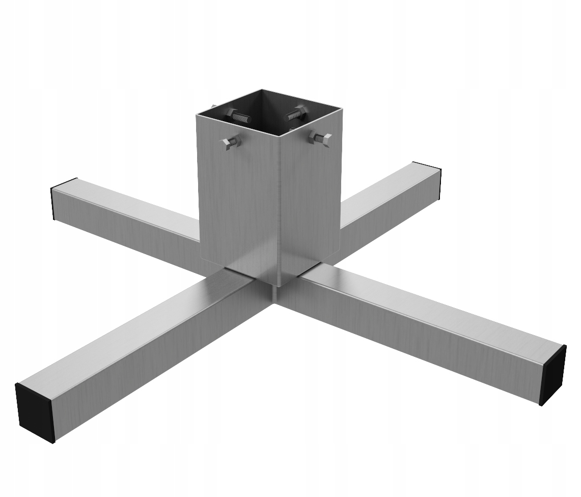 Nerezový stojan na vánoční stromek pod stromeček loftový Sx