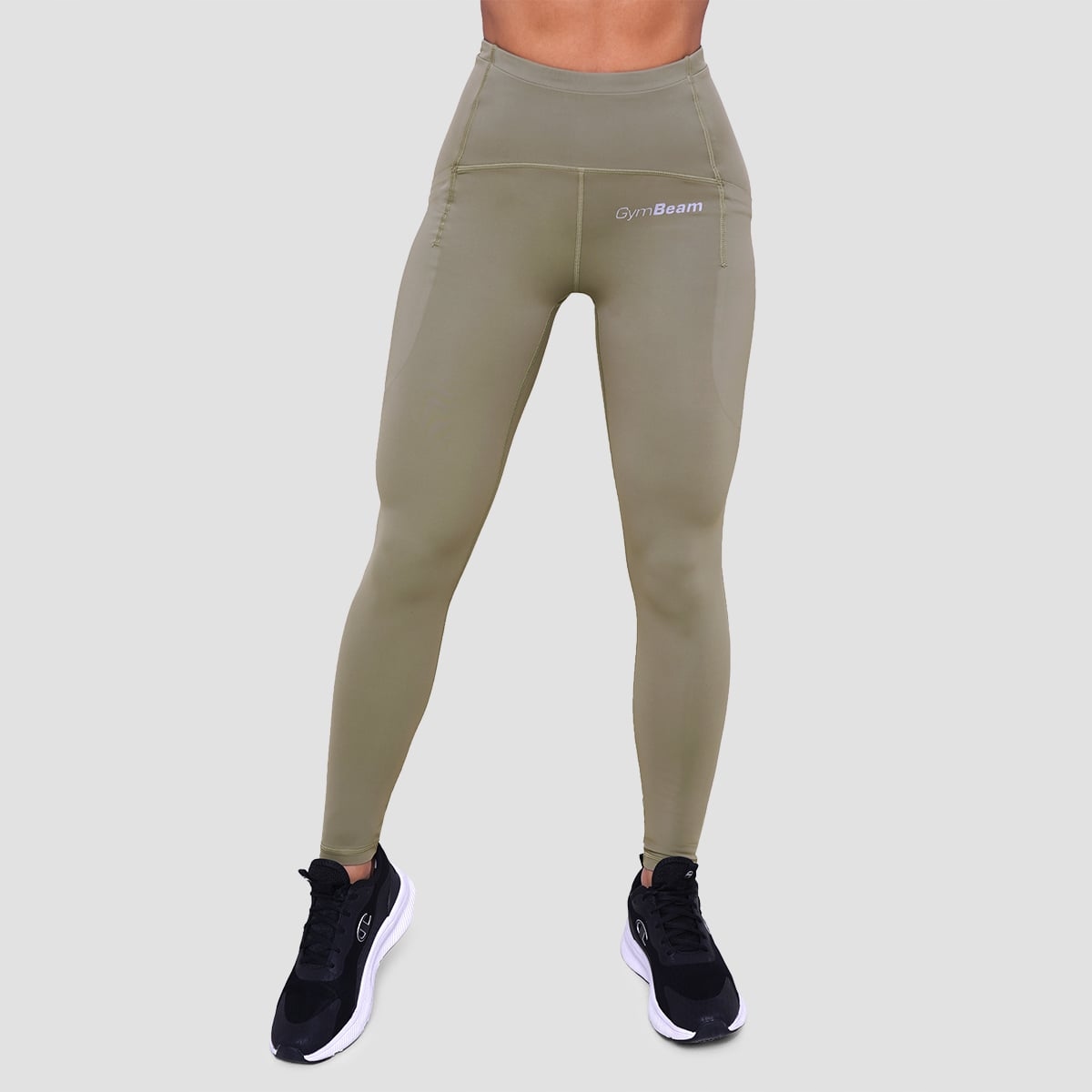 GymBeam Damskie legginsy do biegania Pulse Vetiver S