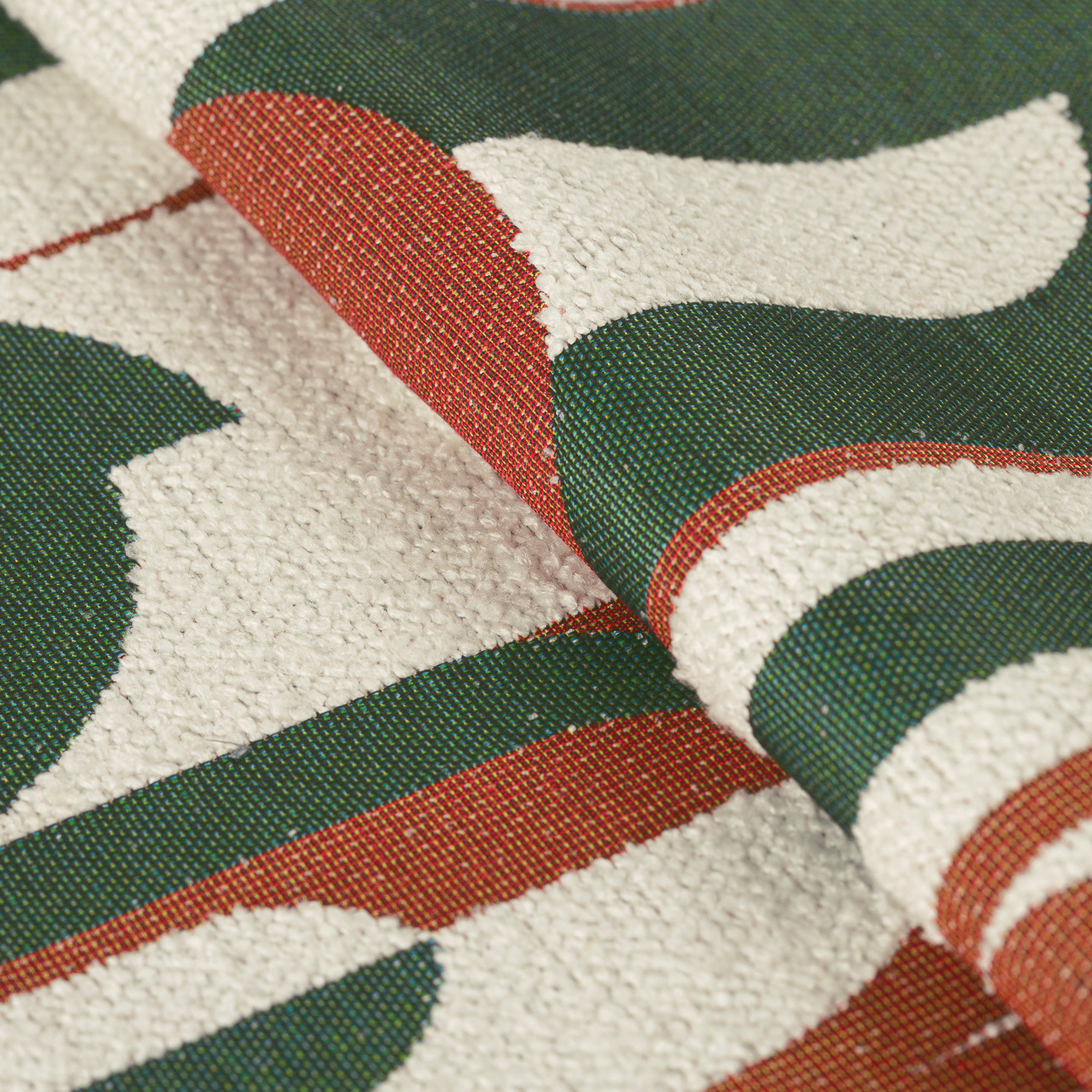 Povlak na polštář 60x60 zeleno-červený