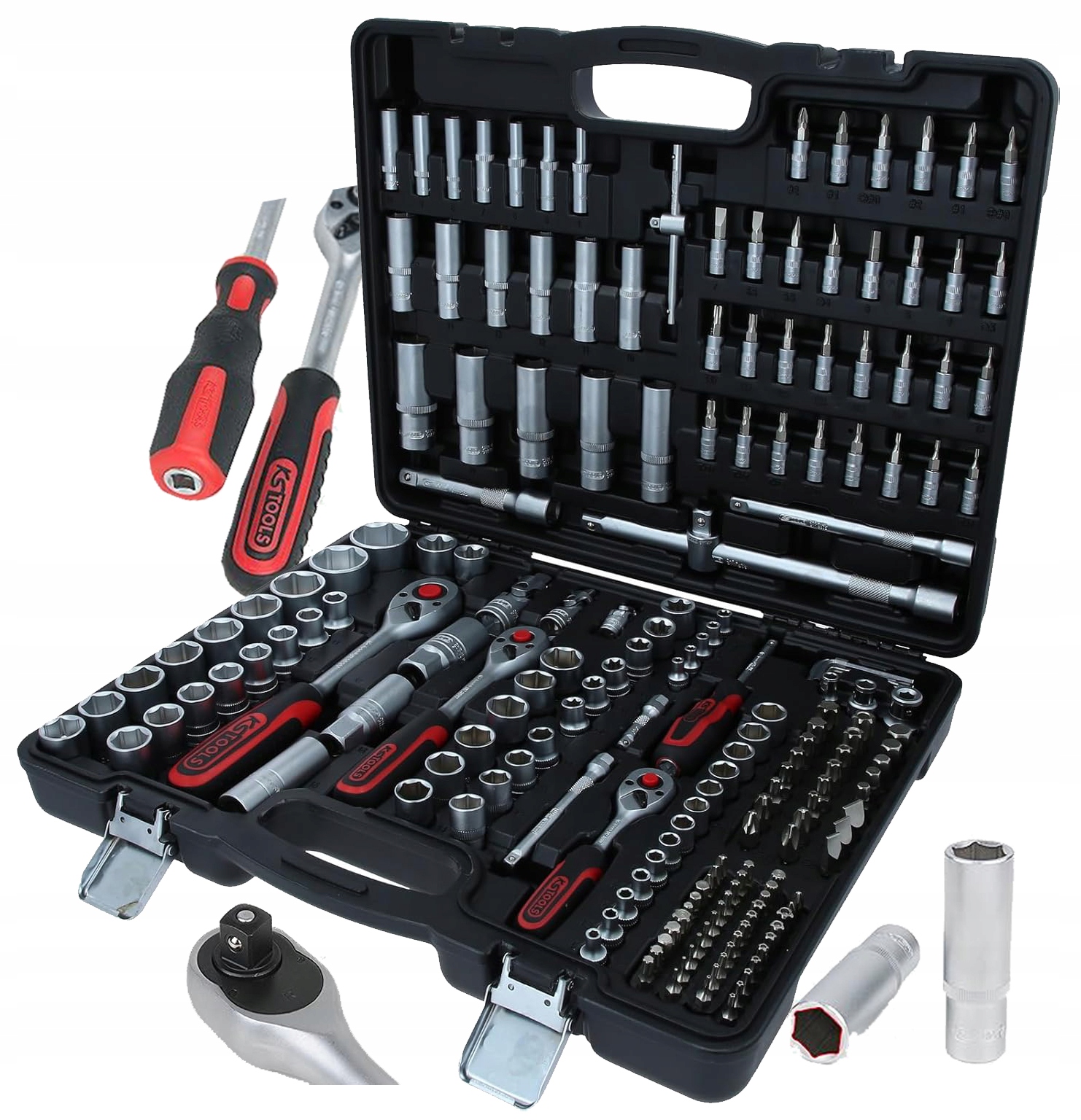 Sada Nástavcových Kľúčov Ks Tools 917.0795 Z Chrómovej Ocele Satén 195 Ks