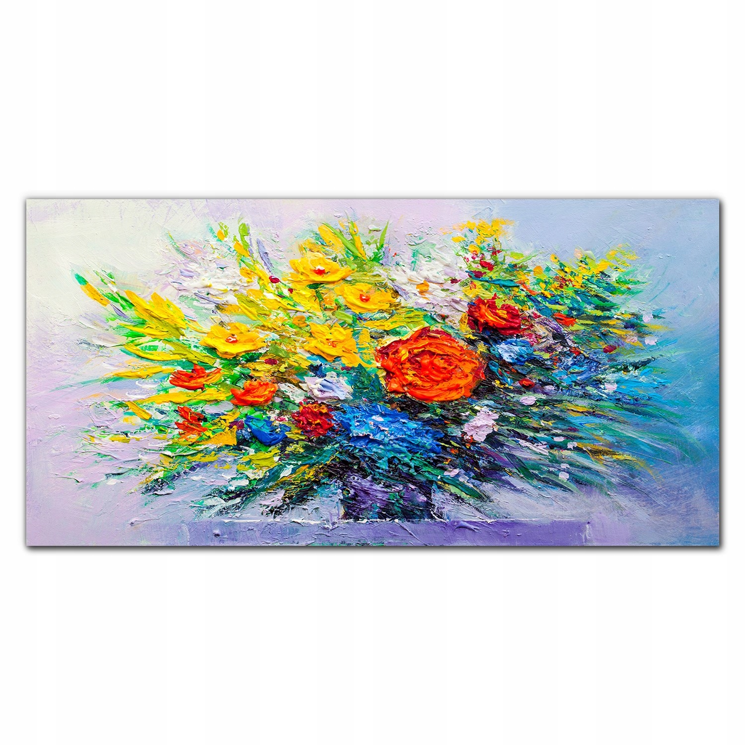 

Obraz akrylowy nowoczesny 120x60 Malarstwo kwiaty