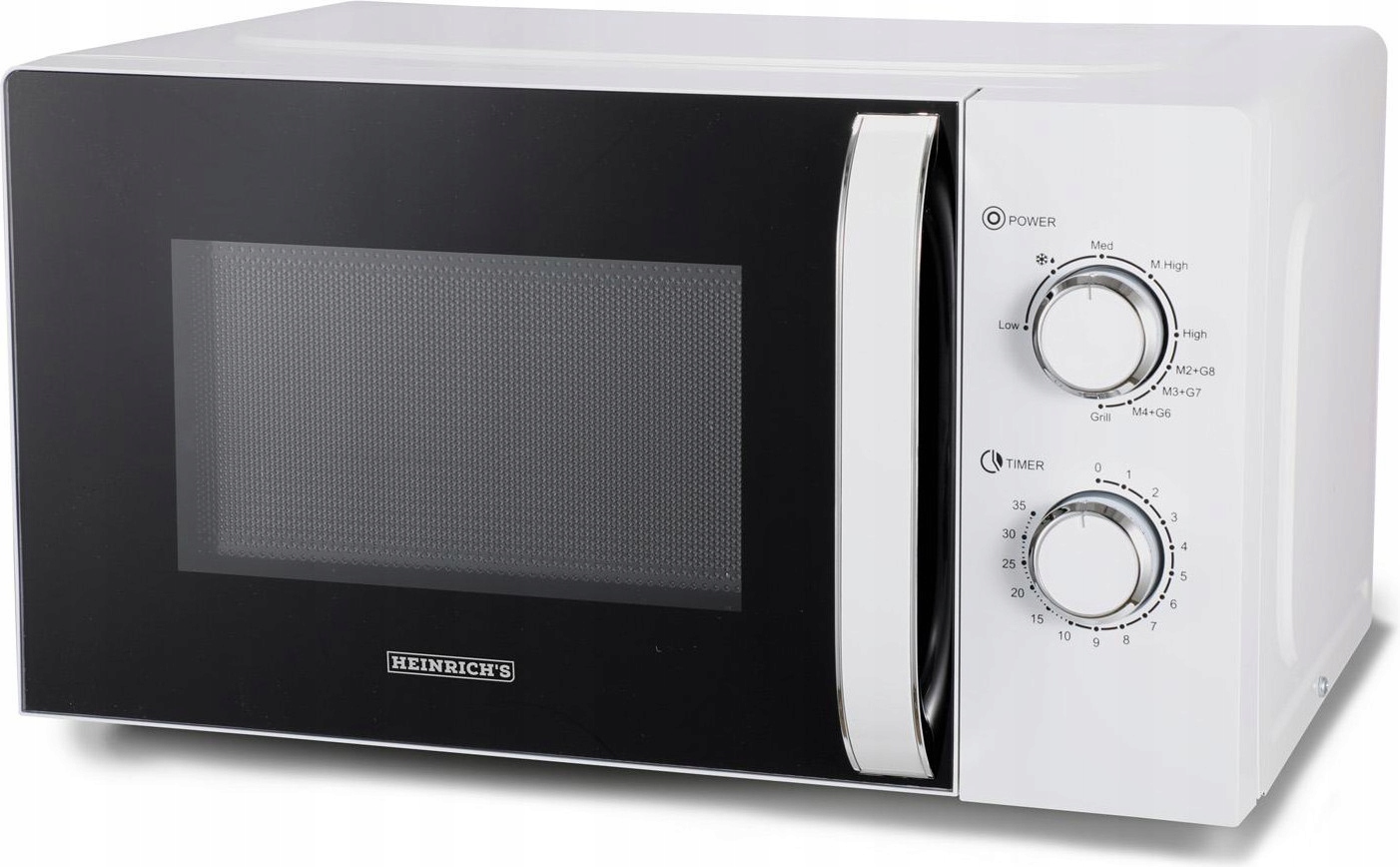 KUCHENKA MIKROFALOWA MIKROFALÓWKA WOLNOSTOJĄCA 20L TIMER 800W GRILL 9poz Stan opakowania oryginalne