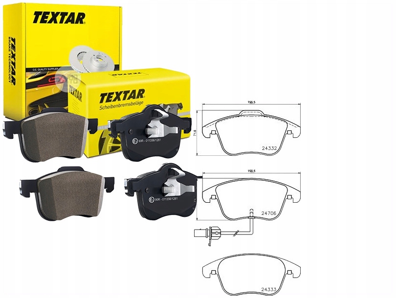 Brzdové Destičky Přední A4 A5 07 Kotouč 314 MM T