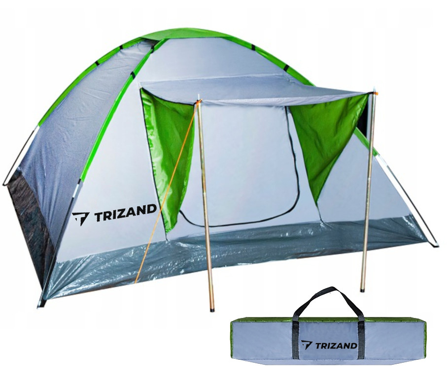 Velký Stan Kempingový Stan Iglo pro 4 osoby 200 x 200 cm Moskytiéra