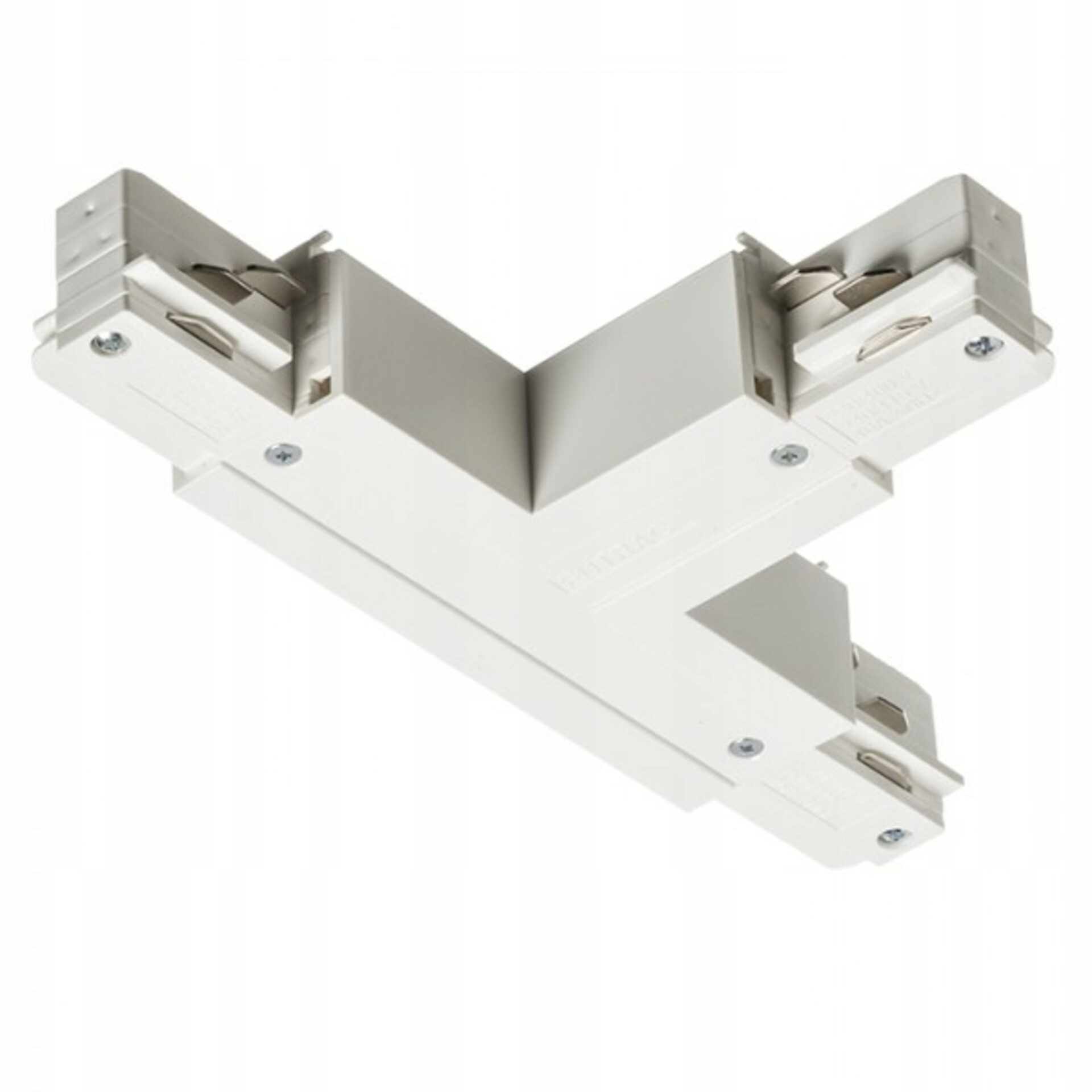 Rendl Eutrac T spoj pravý biely, trojokruhový, 230V, 16A, R11332