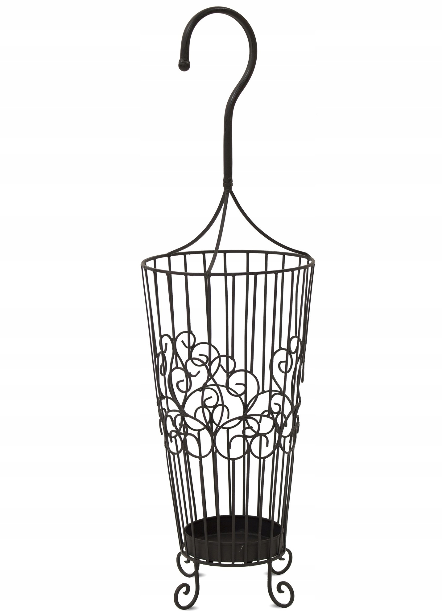 Deštník kovový černý, stojan na deštníky, retro dekorace