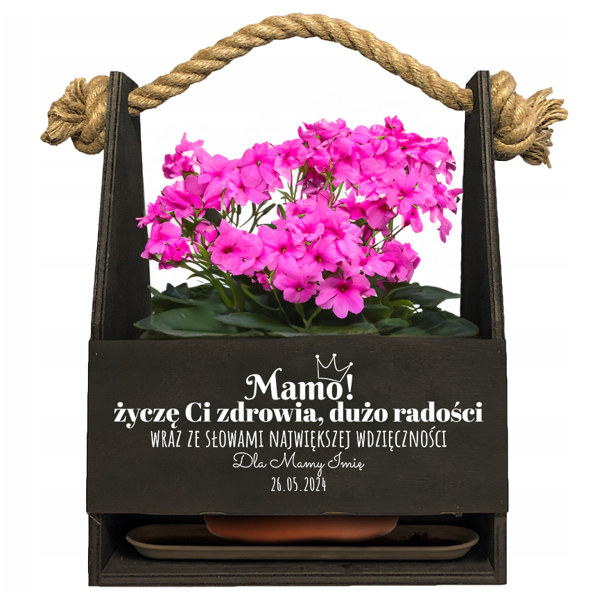 Nosítko na alkohol Květiny Mami, Hodně Zdraví, Spousta Radosti Svátek Matek Vzory