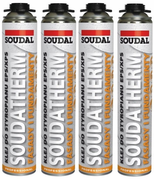 4x Soudal Pianoklej Do Styropianu Xps Eps Soudatherm