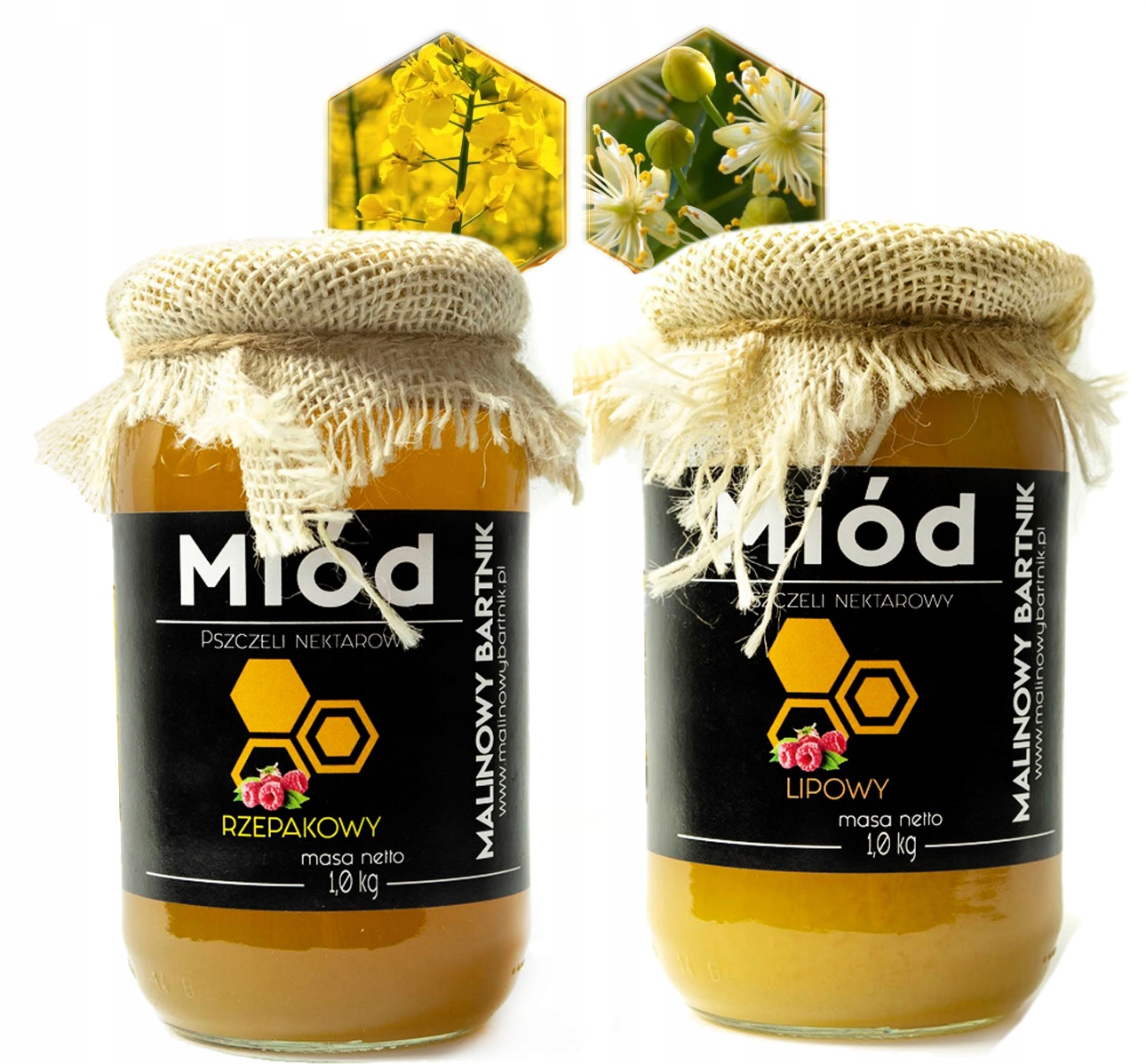 Levně Sada řepkového a lipového medu 2 kg – Polská Pasieka, úroda 2025 Nejlevněji!