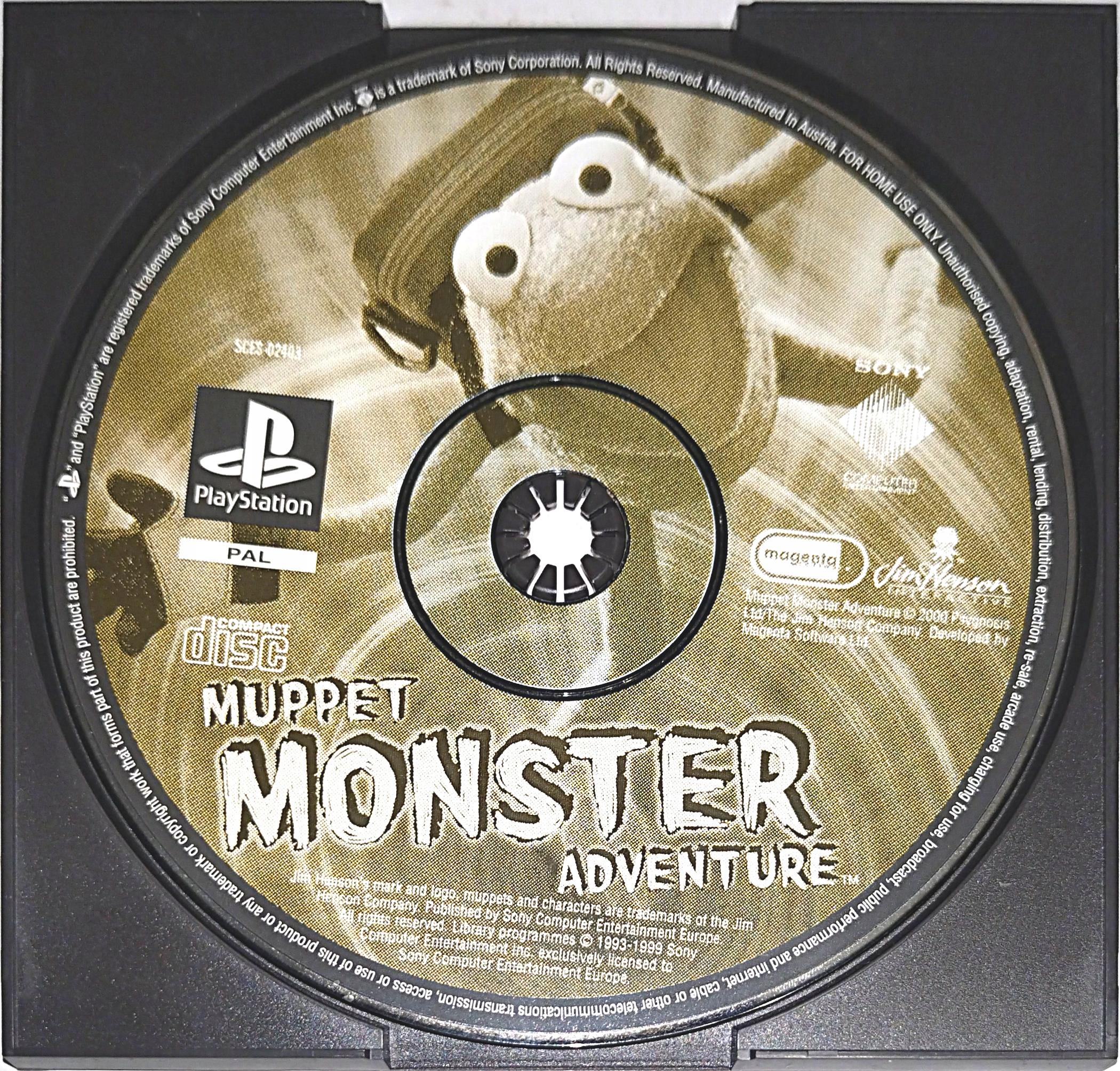 MUPPET MONSTER ADVENTURE PSX SAMA PŁYTA CZYTAJ OPIS !!!