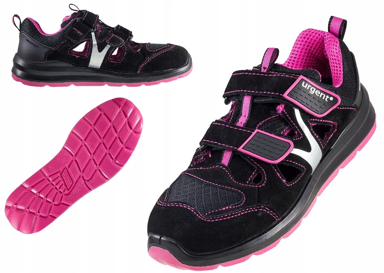 Lekkie Damskie Sandały Robocze buty Bhp z Noskiem 307 Urgent 39