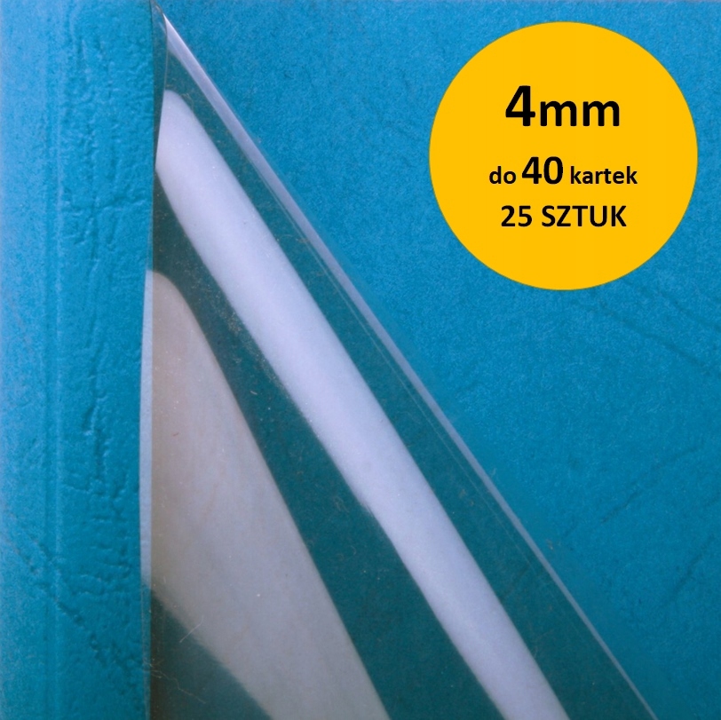 

Okładki do termobindownic 4mm 40k Niebieskie 25szt