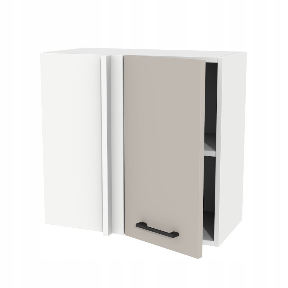 Horná závesná rohová kuchynská skrinka 60 cm Kašmír pre zostavy