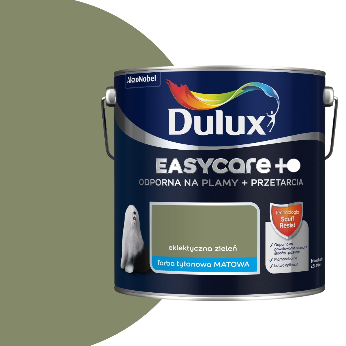 Dulux EasyCare Plus 2,5 l Eklektická Zeleň