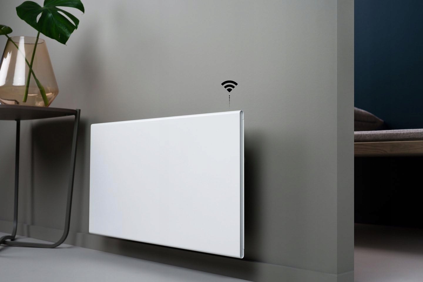 ADAX Neo H Grzejnik Elektryczny Ścienny 1000W Biały WiFi LCD IP24C Wersja 2 — miniatura 8