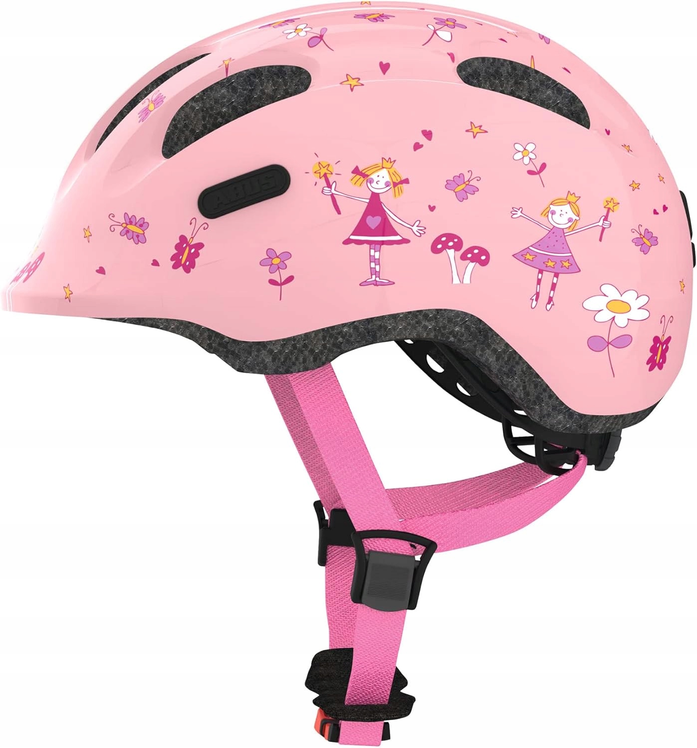 Dětská cyklistická helma Abus Smiley 2.0 Rose Princess M 50-55 cm