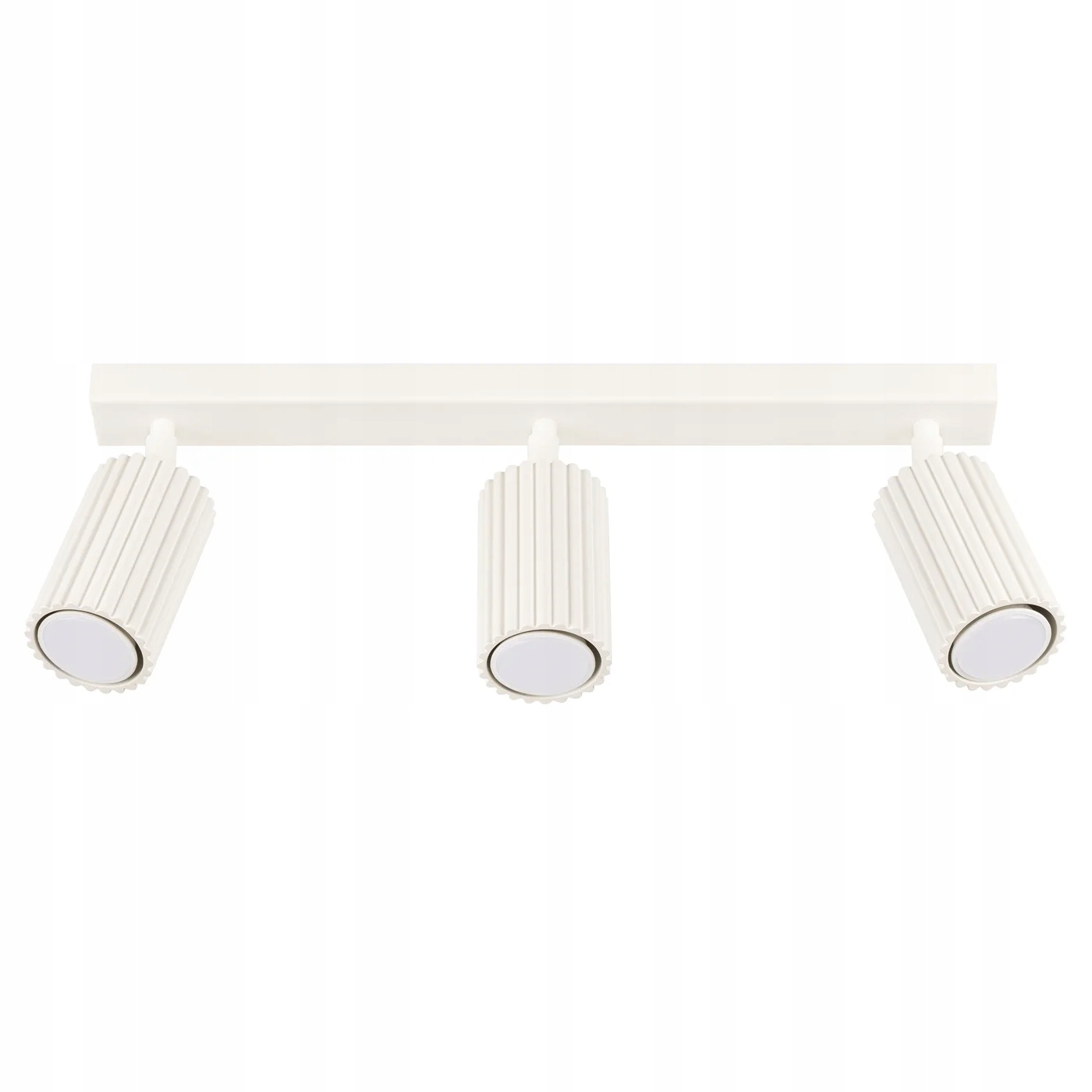 Stropné svietidlo béžové 3 nastaviteľné reflektory vrúbkovaná lišta 45 cm Sollux