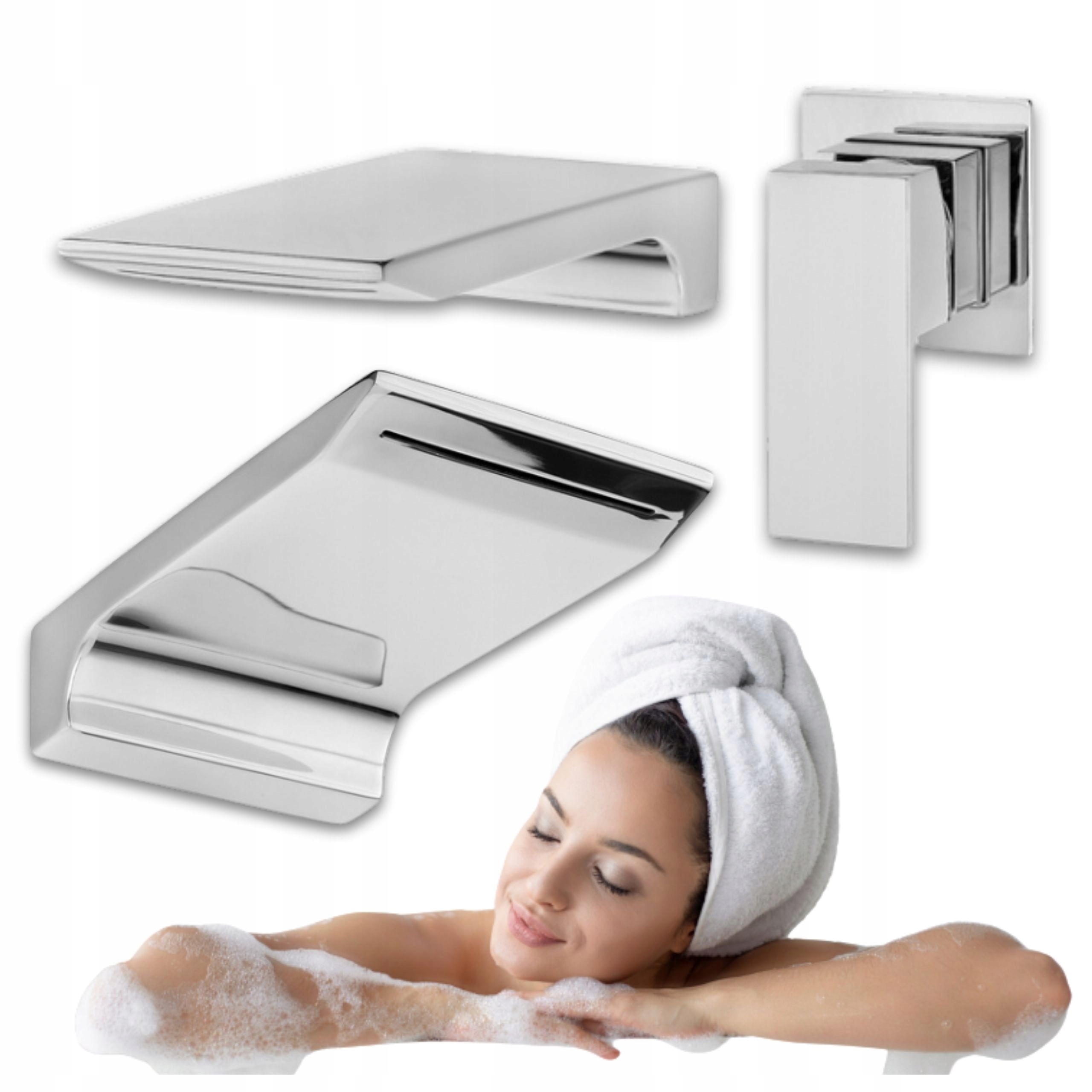 Podomítková Umyvadlová Baterie Cubo Chrom Perlátor