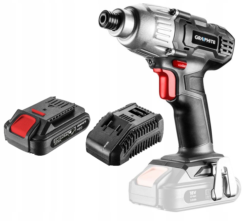 

Graphite Zakrętarka akumulatorowa Energy+ 18V 2AH
