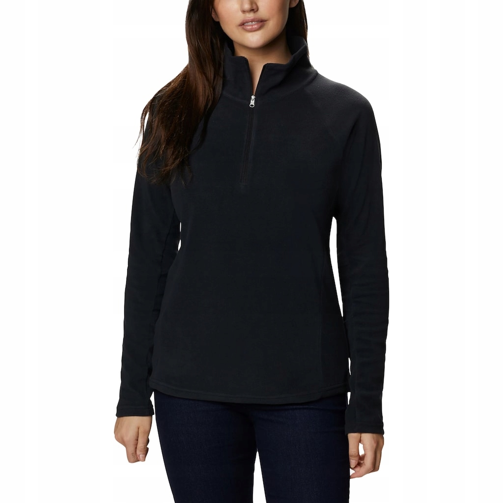Fleecová Mikina dámská teplá mikina fleecová mikina Columbia Glacial IV Half Zip Black Xs