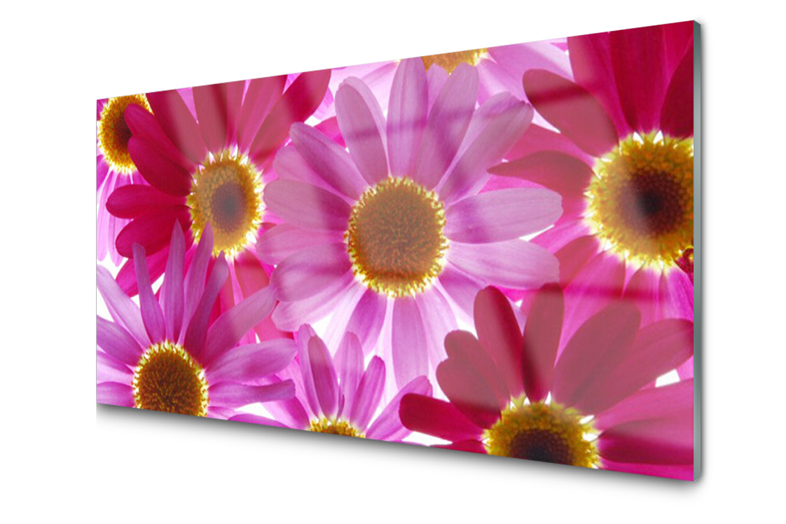 

Panel szklany dekoracyjny Dekor Kwiaty 100x50