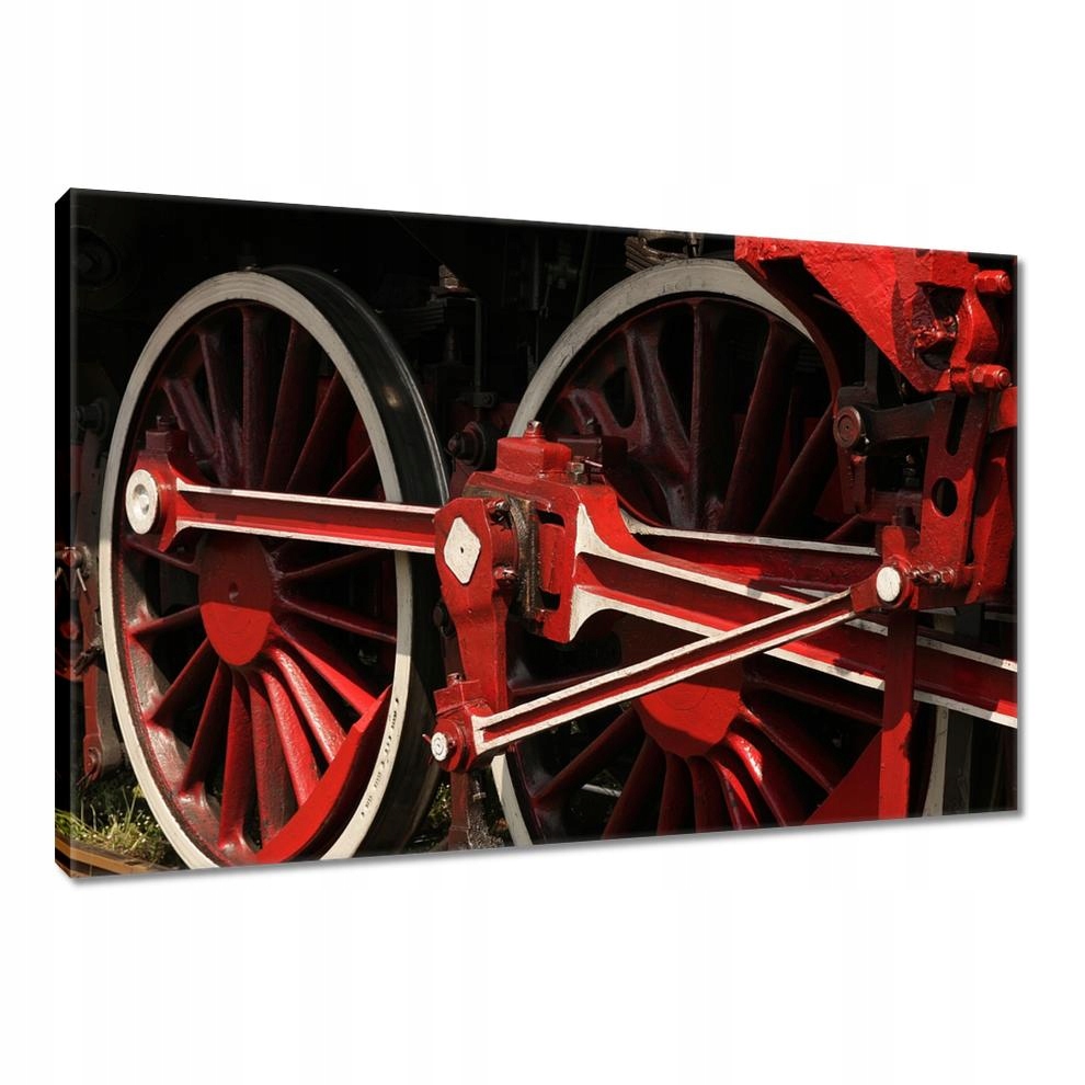 

Obrazy 90x60 Czerwone koła lokomotywy