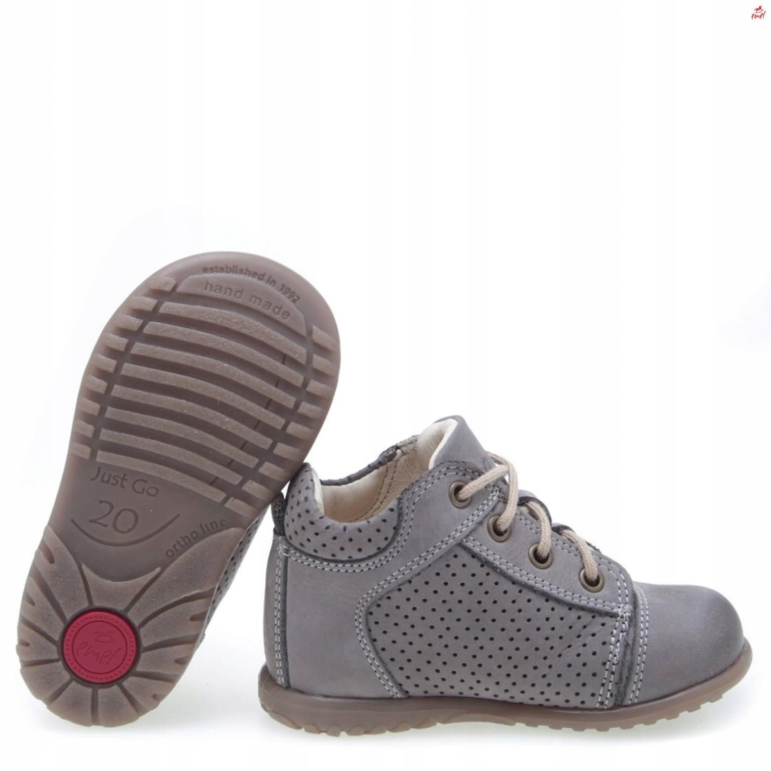 EMEL E2429 ROCZKI PÓŁBUTY TRZEWIKI SZARY 24 Płeć chłopcy dziewczynki