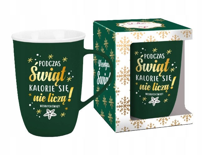 Kubek baryłka Podczas Świąt kalorie się nie liczą