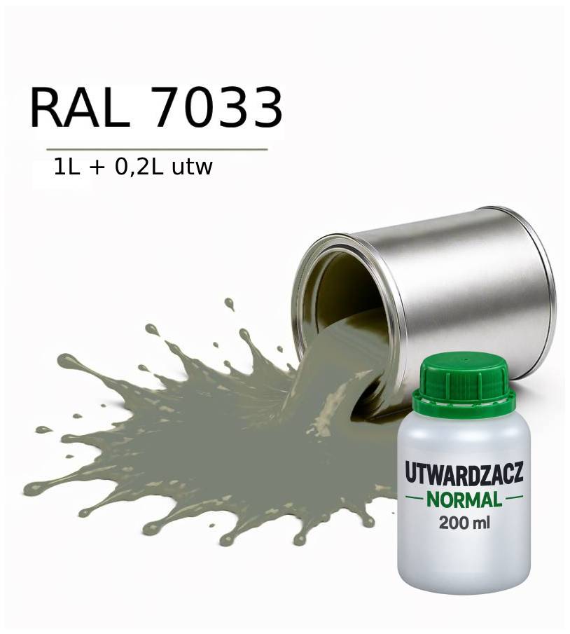 Valspar Ral 7033 Barva Dtm Základní Nátěr Polyuretanová 2K Polomat 1L Utw. 0