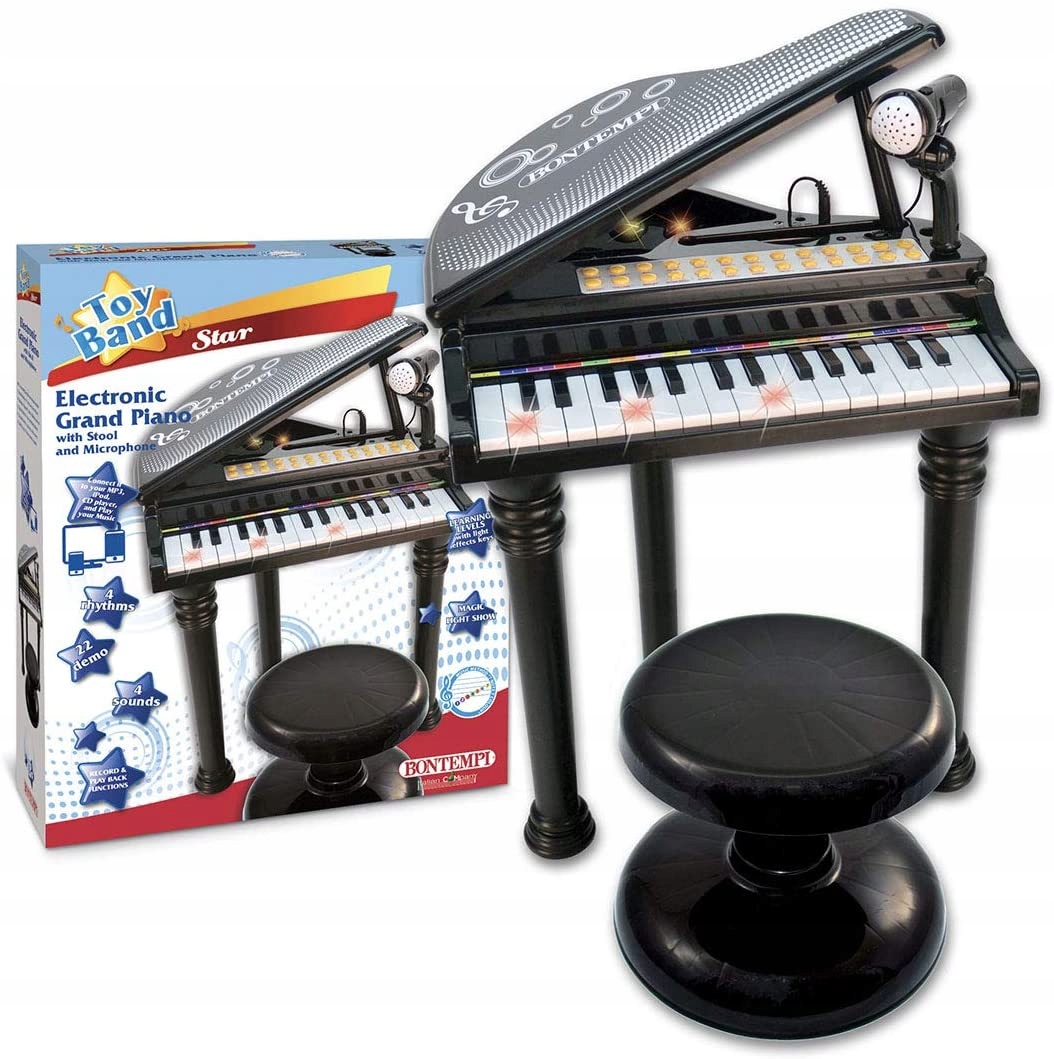 

Fortepian elektroniczny z mikrofonem