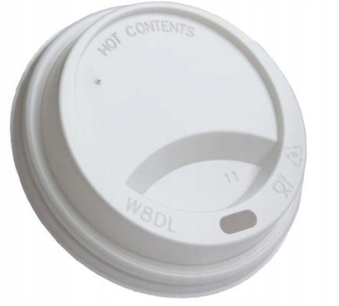 

Wieczko do kubka 300ml białe 100szt fi90 mm kawy