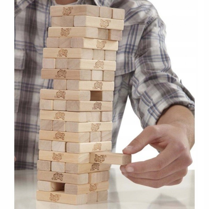 JENGA CLASSIC GRA ZRĘCZNOŚCIOWA HASBRO A2120 Typ Podstawa