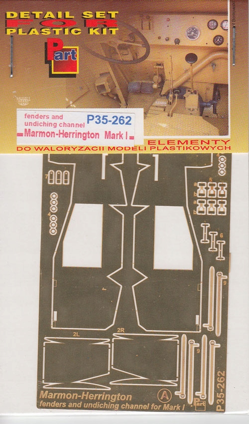Part P35-262 1/35 Blatníky pro Marmon-Herrington Mark I (ibg)