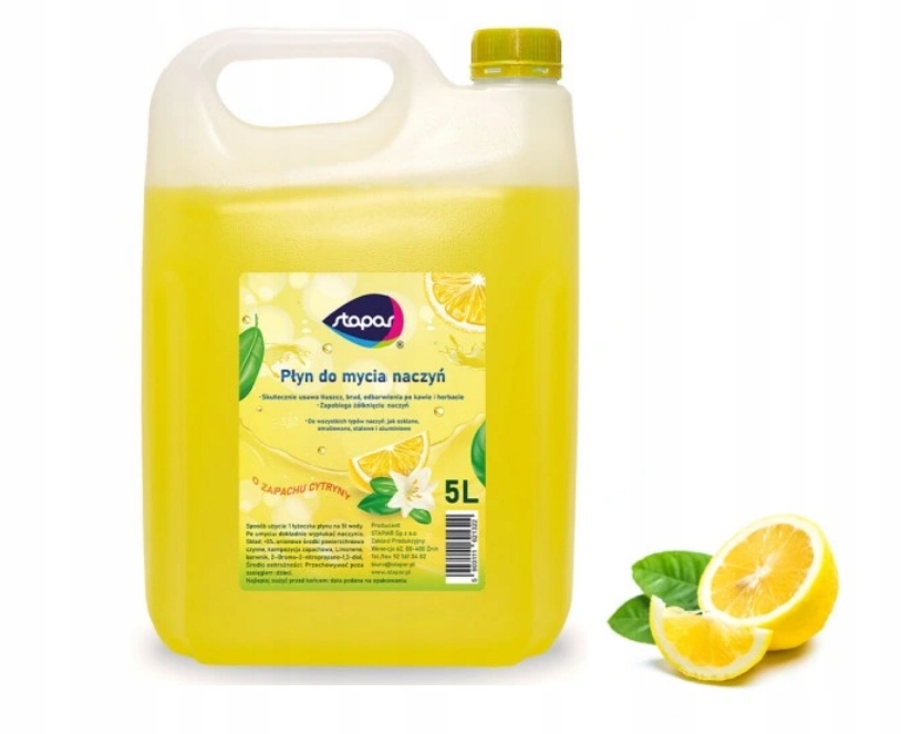 

Płyn Do Mycia Naczyń 5L Gęsty Wydajny cytryna