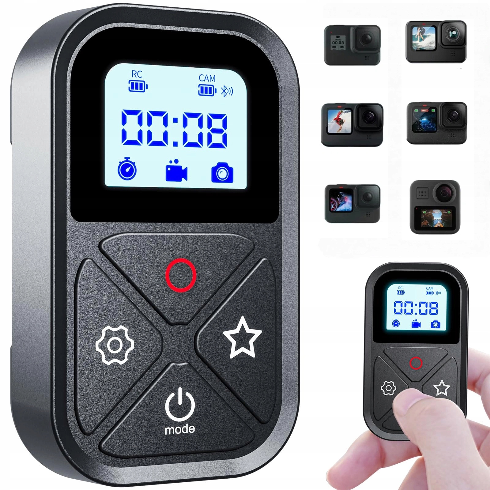 Bezdrátové dálkové ovládání pro GoPro Hero 12 11 10 9 8