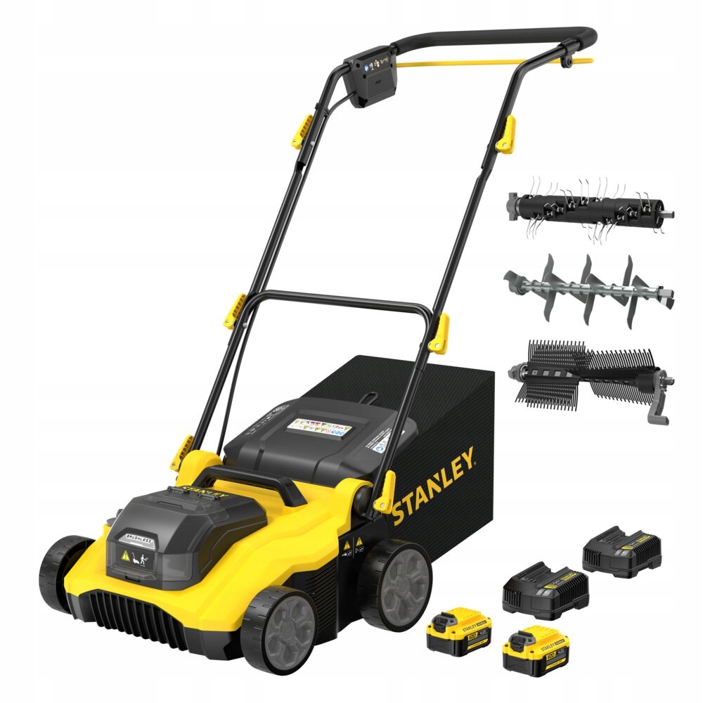 Wertykulator akumulatorowy Stanley Fatmax V20 18V 38cm 2x4Ah SCOEP3801M2-QW