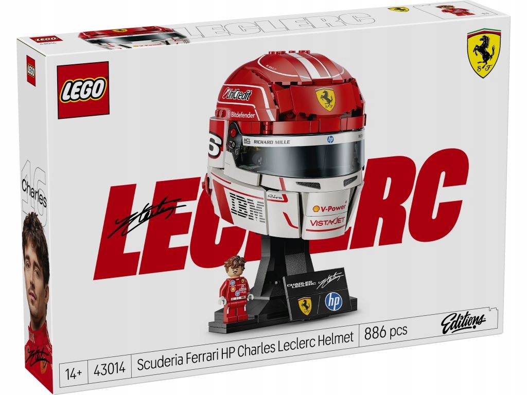 Lego 43014 Editions Přilba Charles Leclerc Scuderia Ferrari Hp