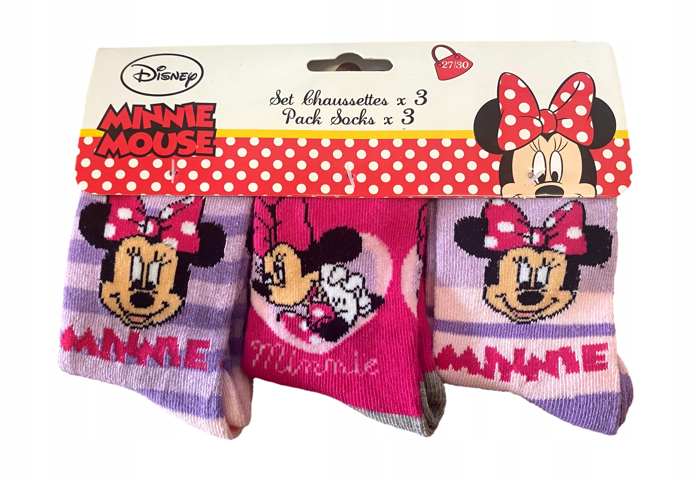 

Disney 3pak skarpet skarpetek Minnie *31-34