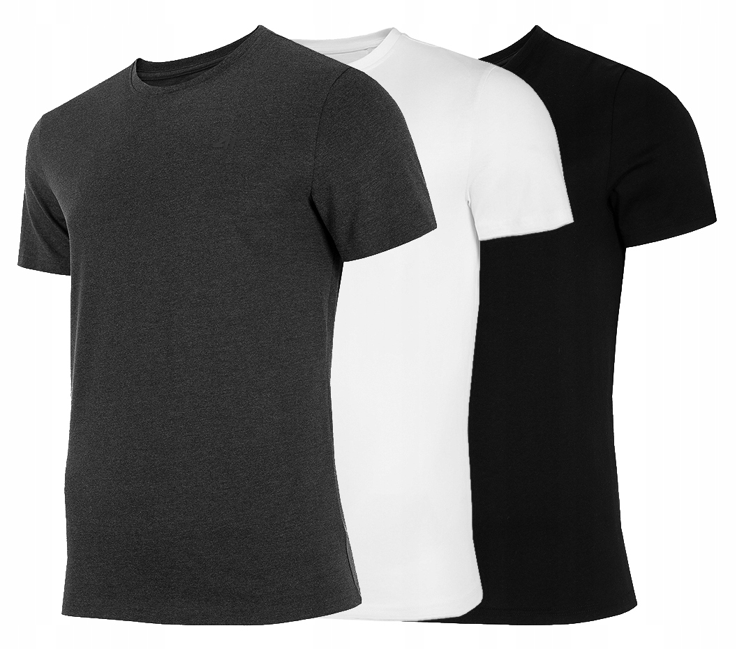 

4F Zestaw Koszulka Męska T-shirt 3 sztuki TSM352