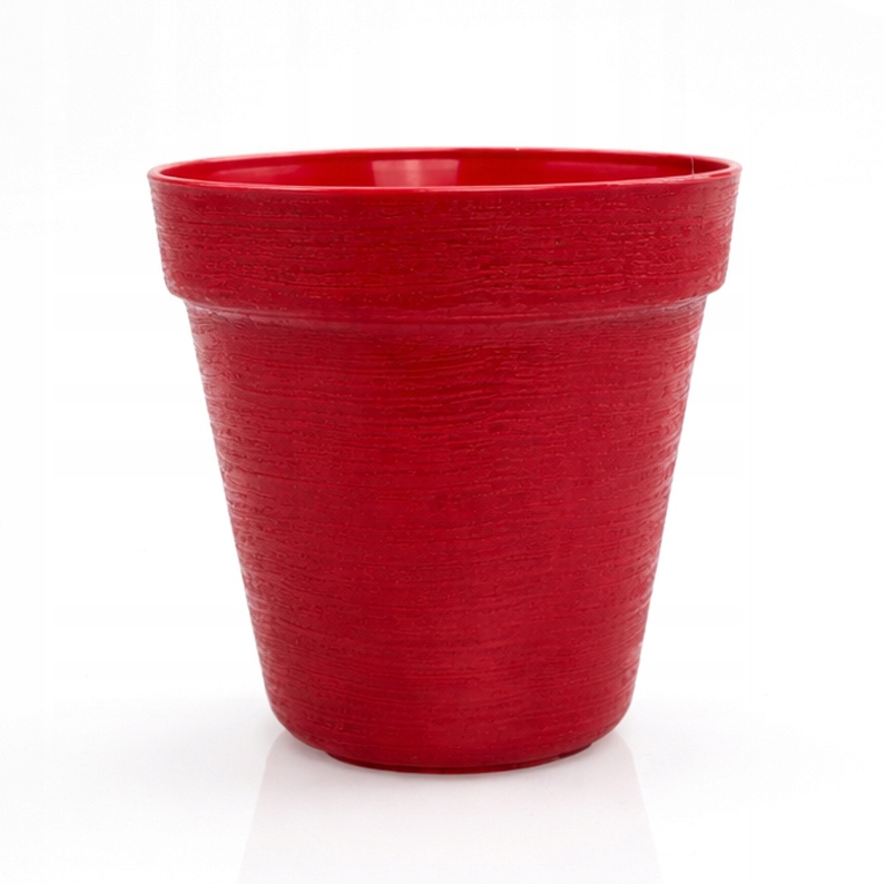10 X Doniczka w Stylu LOFT 12 cm, Eko, UV Odporna, Czerwony