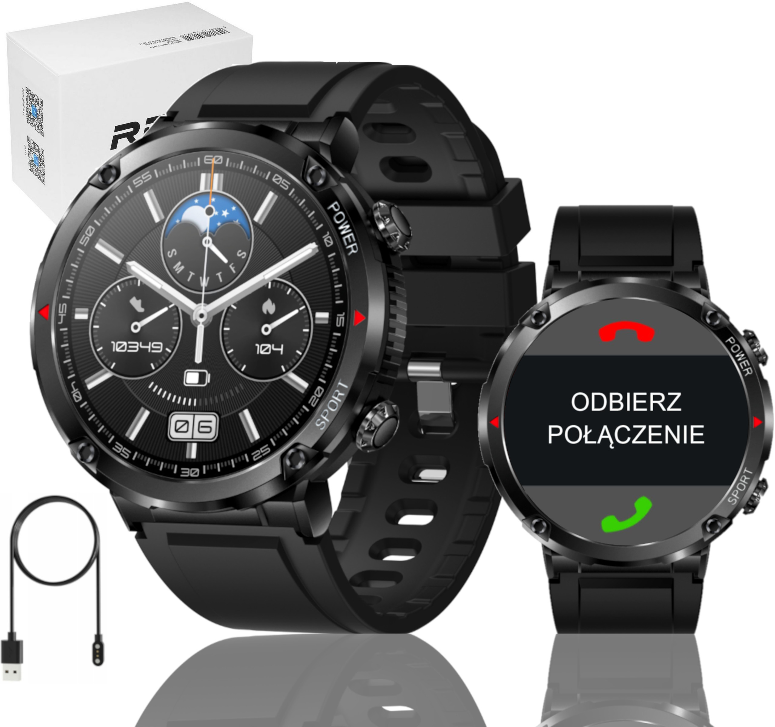 

Smartwatch Męski Rozmowy Puls Ciśnienie 600 mAh