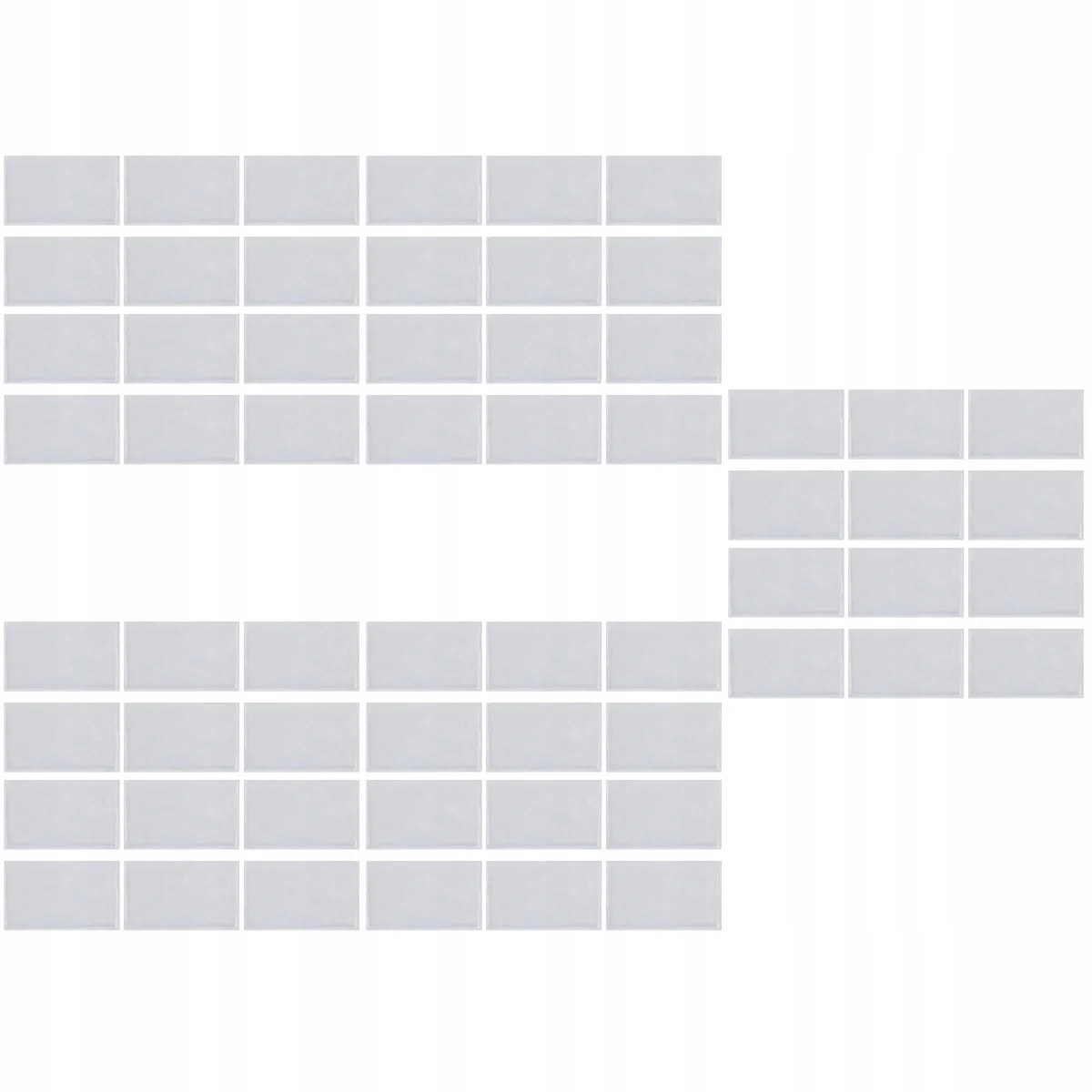 60 SZT. SAMOPRZYLEPNYCH PLASTIKOWYCH ETYKIET NA KIESZONKI