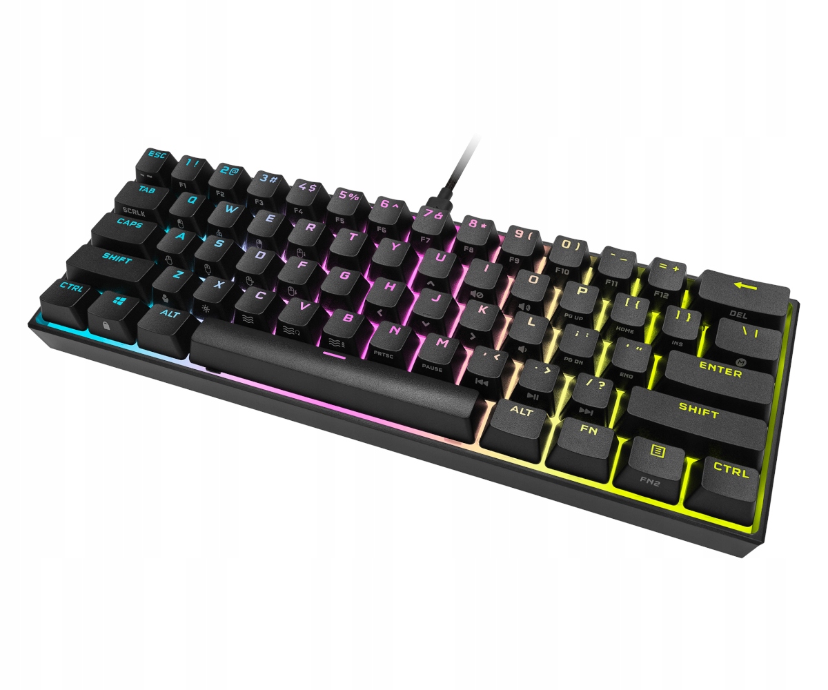 Klawiatura przewodowa Corsair K65 Rgb Mini 60% Cherry MX Red CH-9194014-N