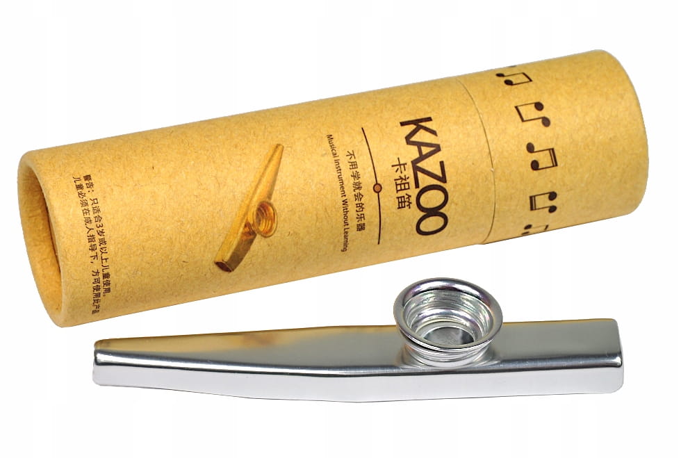 Kazoo metalowe K-1S Silver srebrny etui