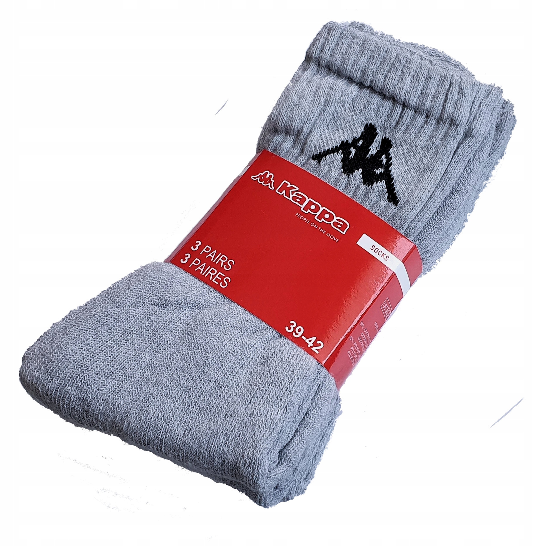 

Skarpety frotte Kappa 3-Pak 39-42 Szary