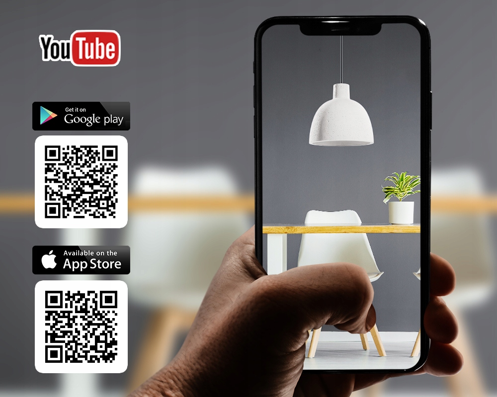 NOWOCZESNA LAMPA PLAFON RING 4L CHROM Zasilanie sieciowe